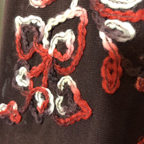 Gee Loretta Sheer Mocha Blouse / Yarn Design S - Picture 8 of 8